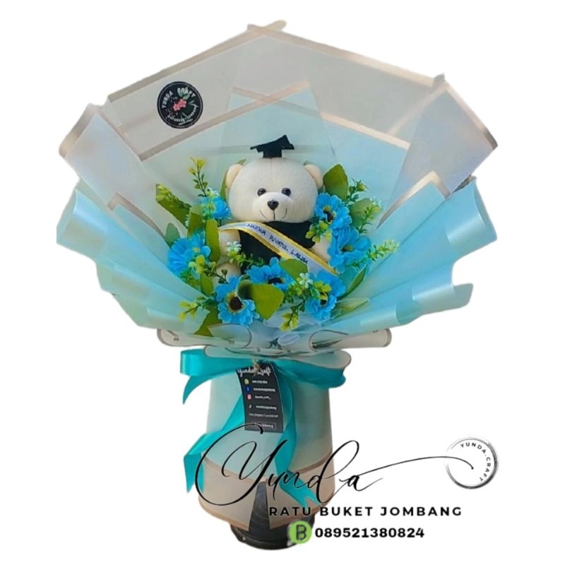 BUKET BUNGA BONEKA WISUDA BESAR