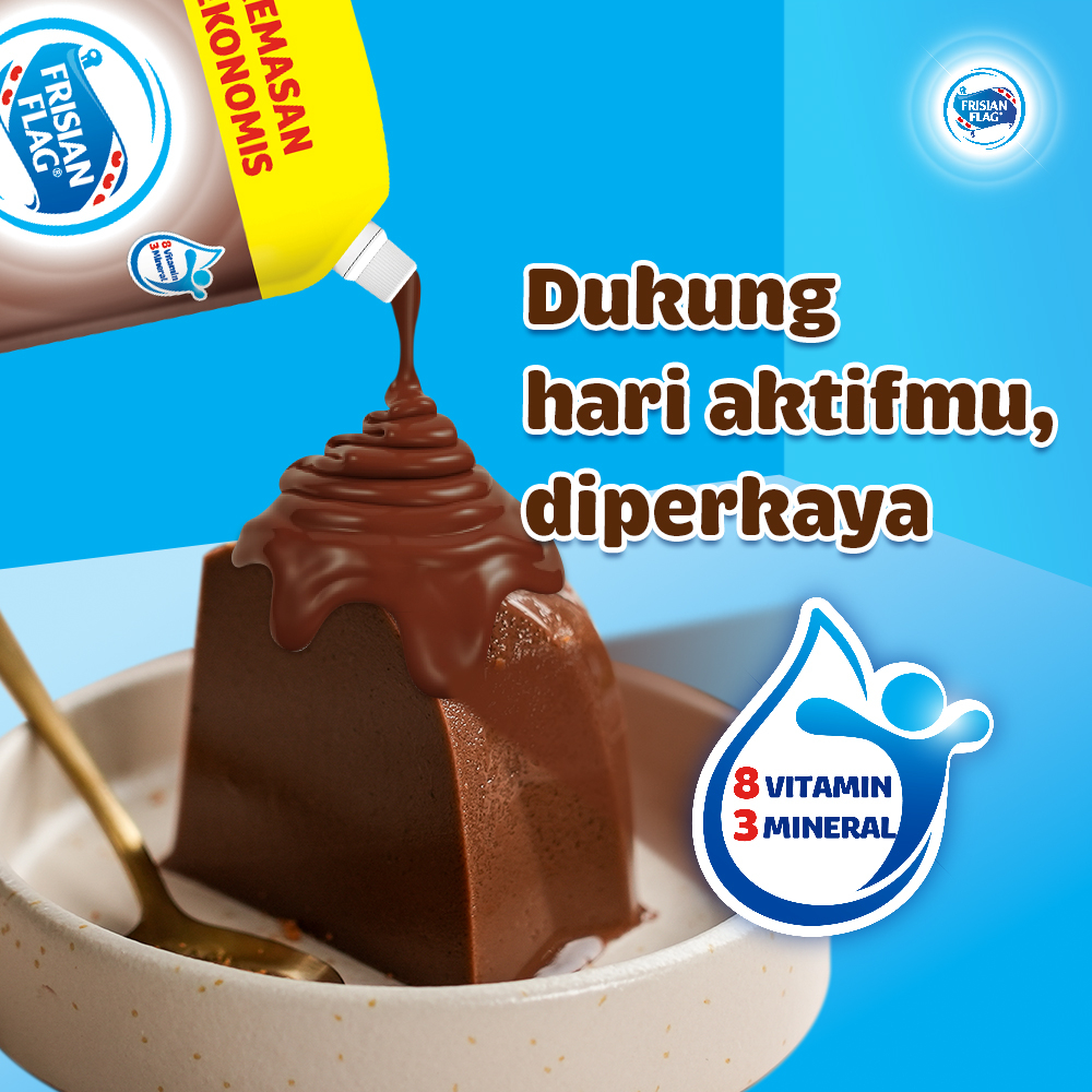 Frisian Flag Kental Manis Cokelat Kaleng 490gr x2