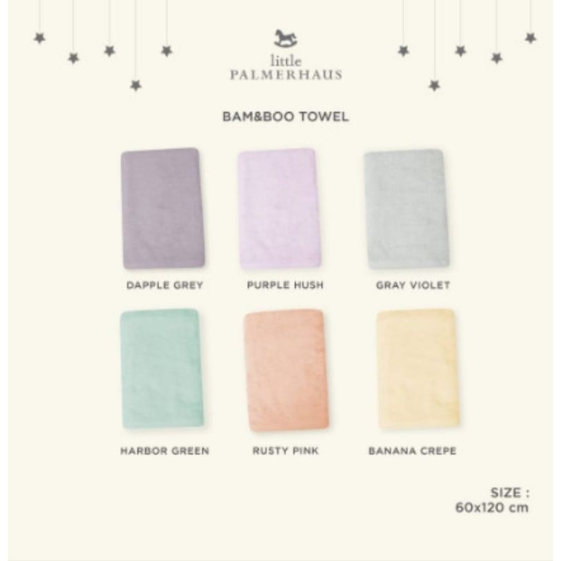 Bamboo Baby Towel Little Palmerhaus / Handuk Mandi Anak