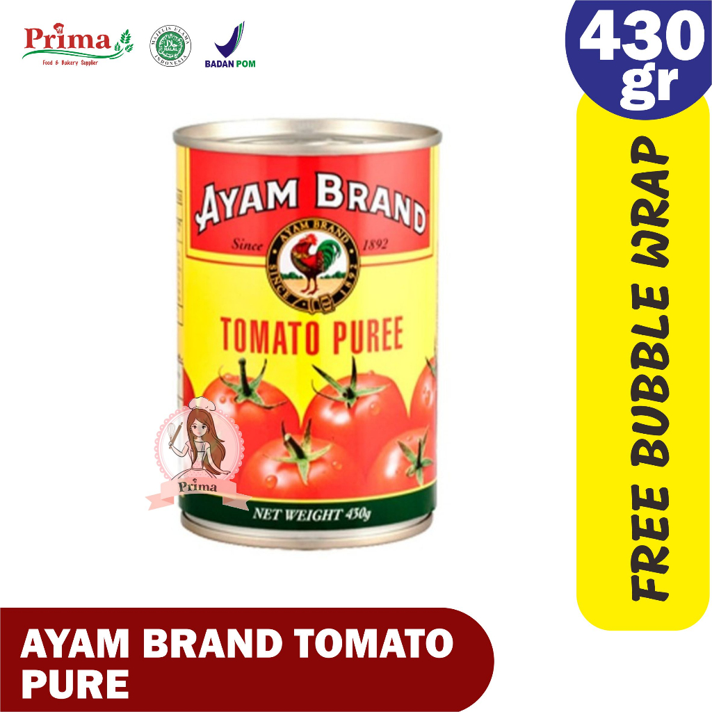 

Pasta tomat - Ayam brand tomato pure 430gr