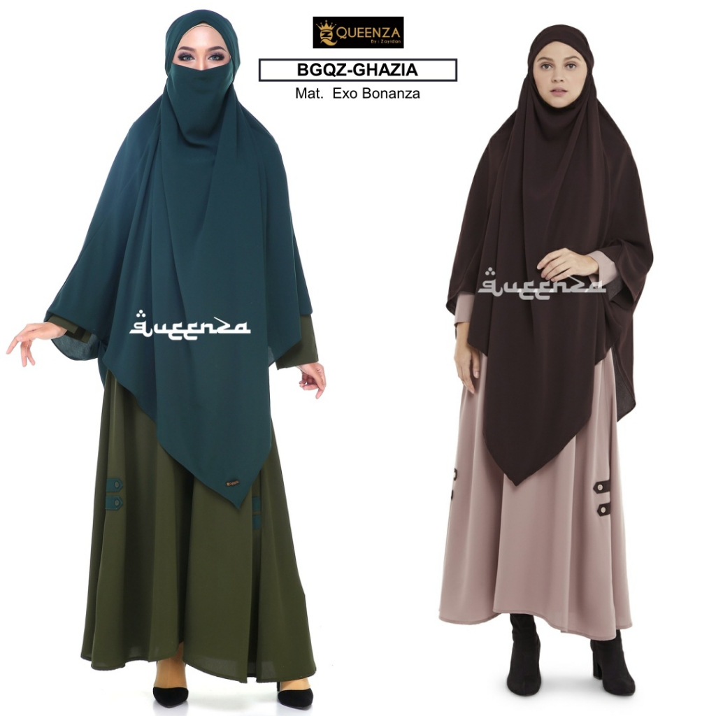Dress Gamis Syari Gamis Wanita Muslimah Ghazia Queenza by Zayidan