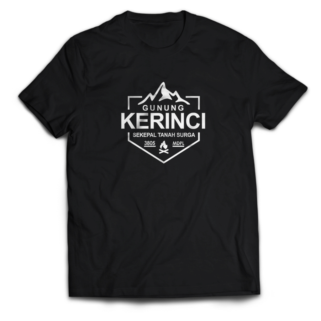 Kaos Pria Pendaki GUNUNG KERINCI SEKEPAL TANAH SURGA Dewasa Baju Atasan Unisex PakeKaos