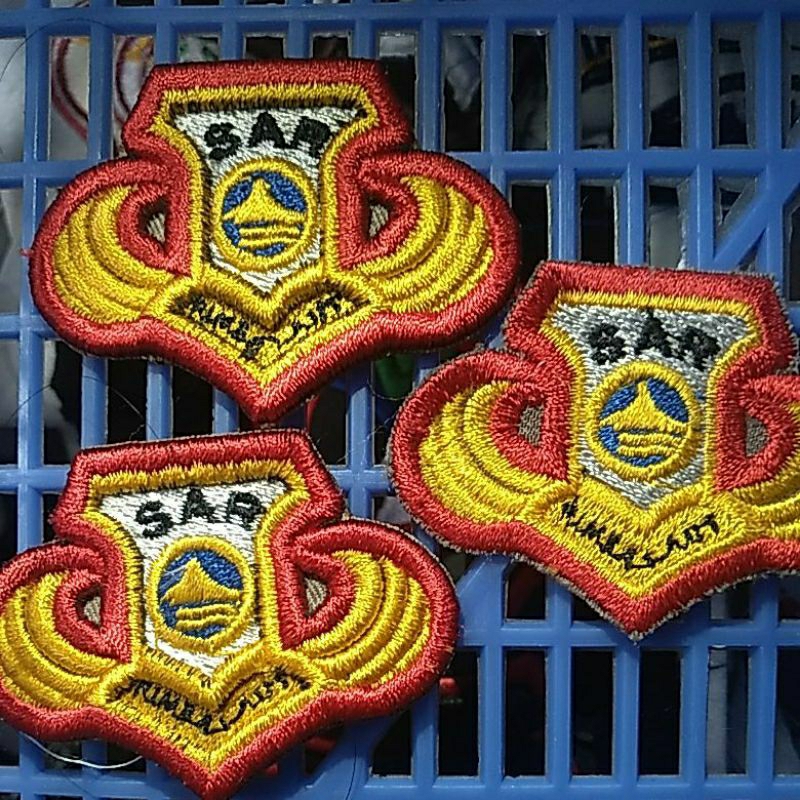 bed bordir logo SAR Polri