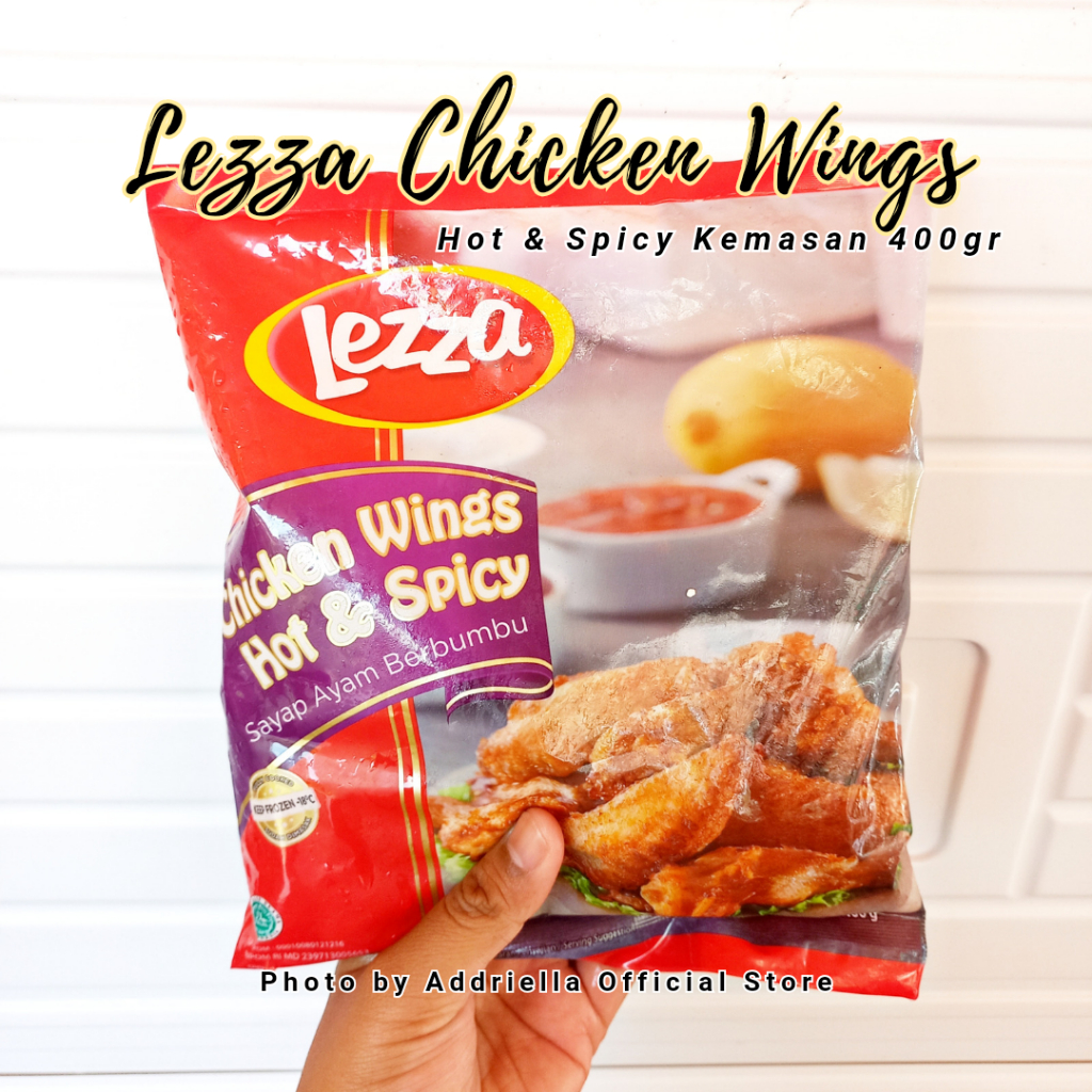 

ADDRIELLA Lezza Chicken Wing Hot & Spicy 400gr | Lezza/Frozenfood/Frozenfood Murah