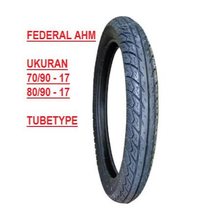 Ban Luar AHM Federal 70/90 - 80/90 - 17 - Tipe KTM Series - Setara ukuran 250 - 275 x Ring 17 - Astr