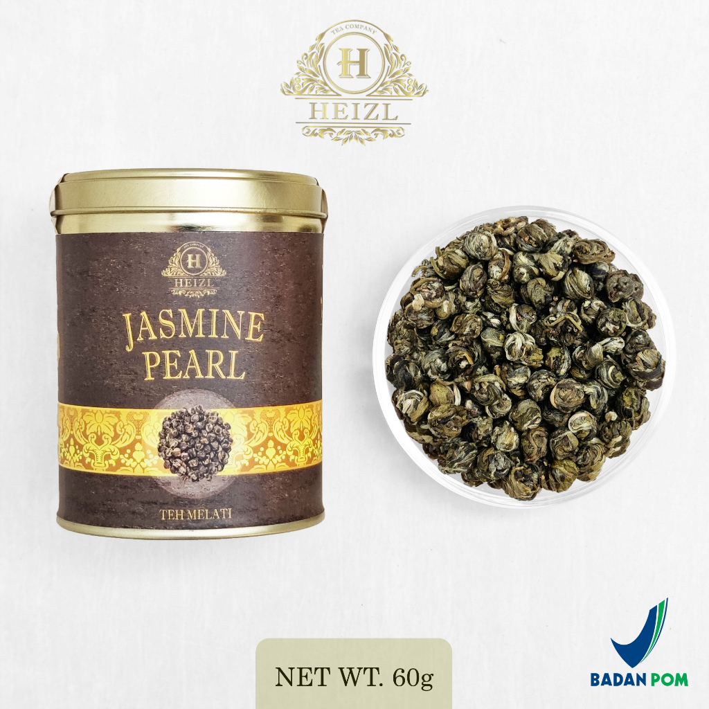 

HEIZL Jasmine Pearl Tea (Teh Hijau Aroma Bunga Jasmine / Melati ) - 60gr