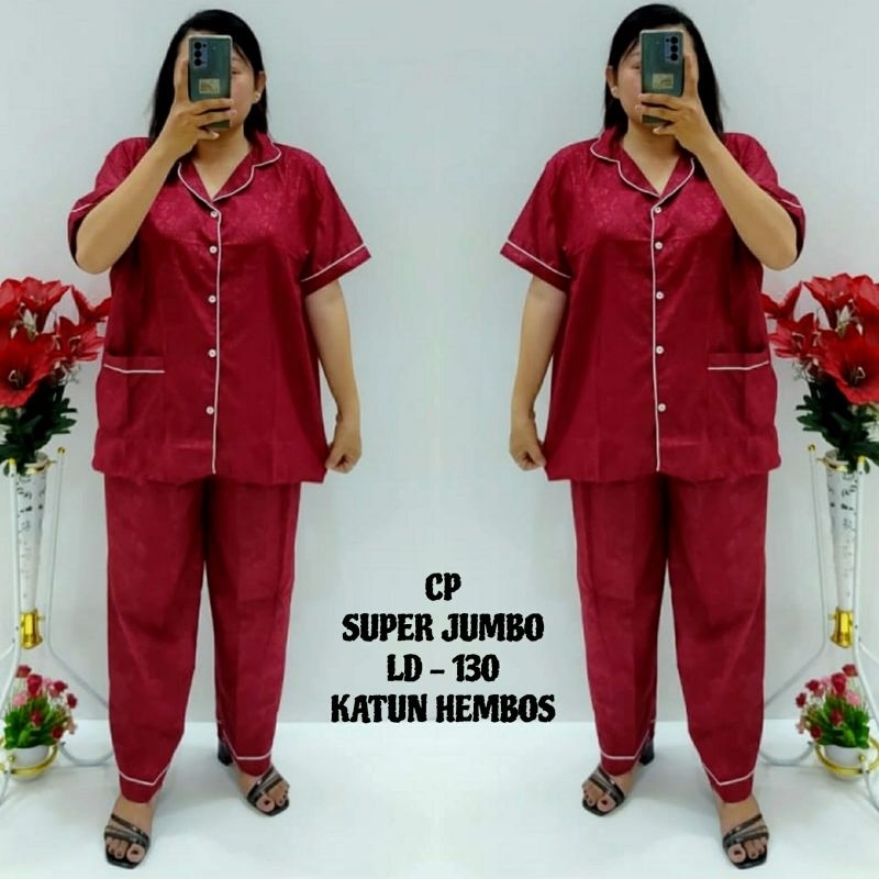 CNC - BAJU TIDUR WANITA SUPER JUMBO CP 5XL/LD 130/HEMBOS