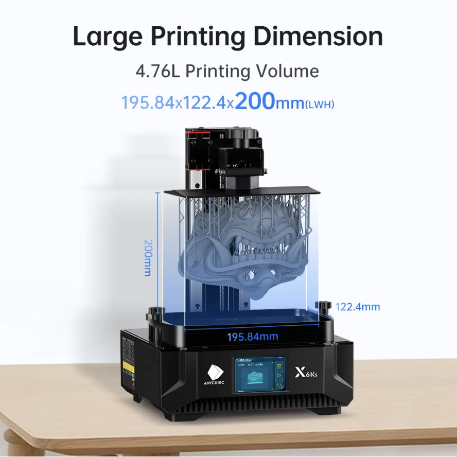 Anycubic Photon Mono X 6KS 3D Printer MONO LCD MSLA Dual Linear Rail