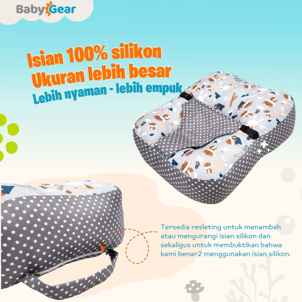 Sofa Bayi Plus Sabuk Pengaman - Katun Catra Premium