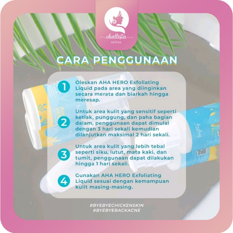 Brighty AHA Hero Exfoliating Liquid | Serum pencerah ketiak jerawat punggung