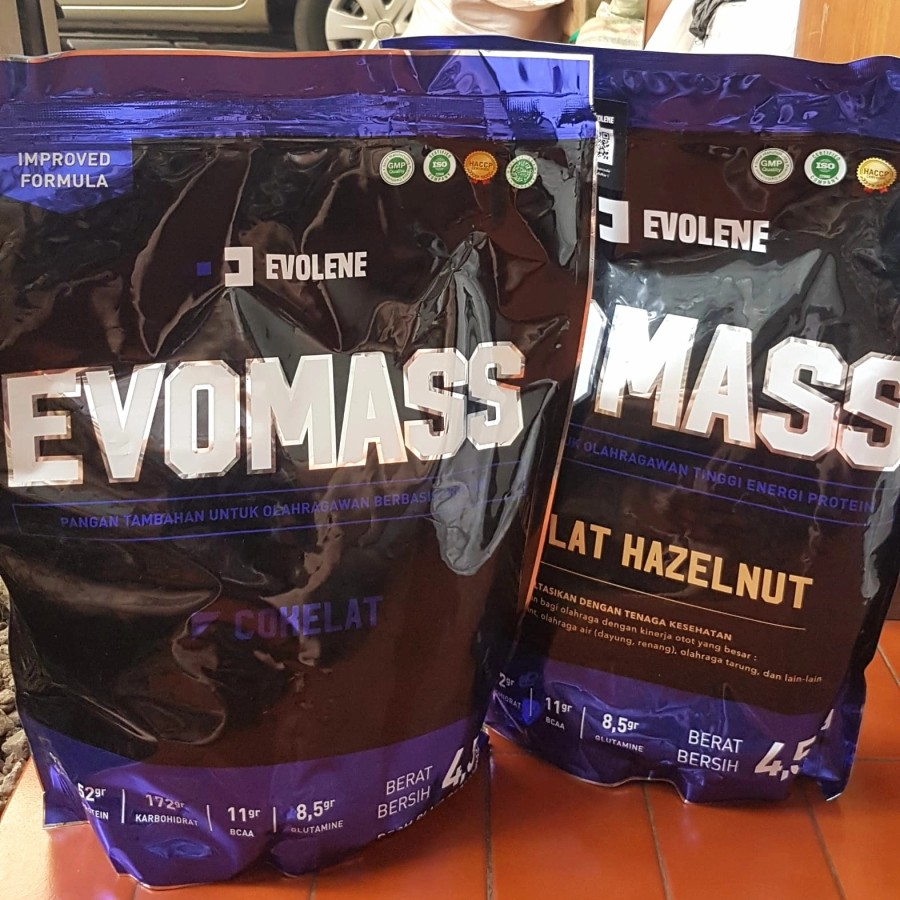 EVO MASS 4,5 KG EVOLENE SUSU PROTEIN EVOMASS 10LBS 10 LBS EVOMAS COKLAT MAS GAINER 4.5KG ORIGINAL