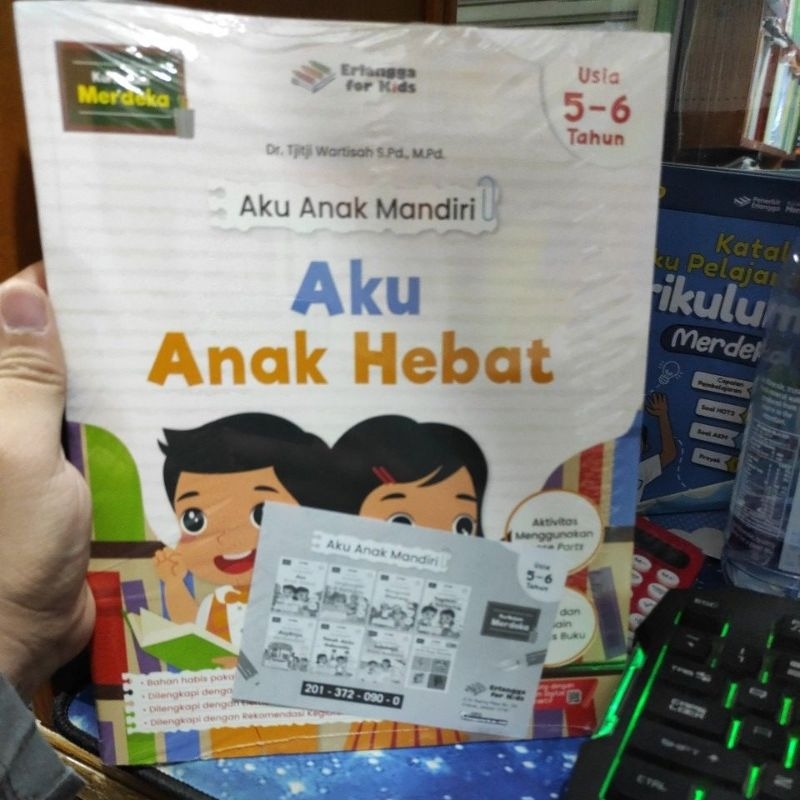 BUKU TK AKU ANAK MANDIRI usia 5-6 tahun ERLANGGA KURIKULUM MERDEKA KURMER