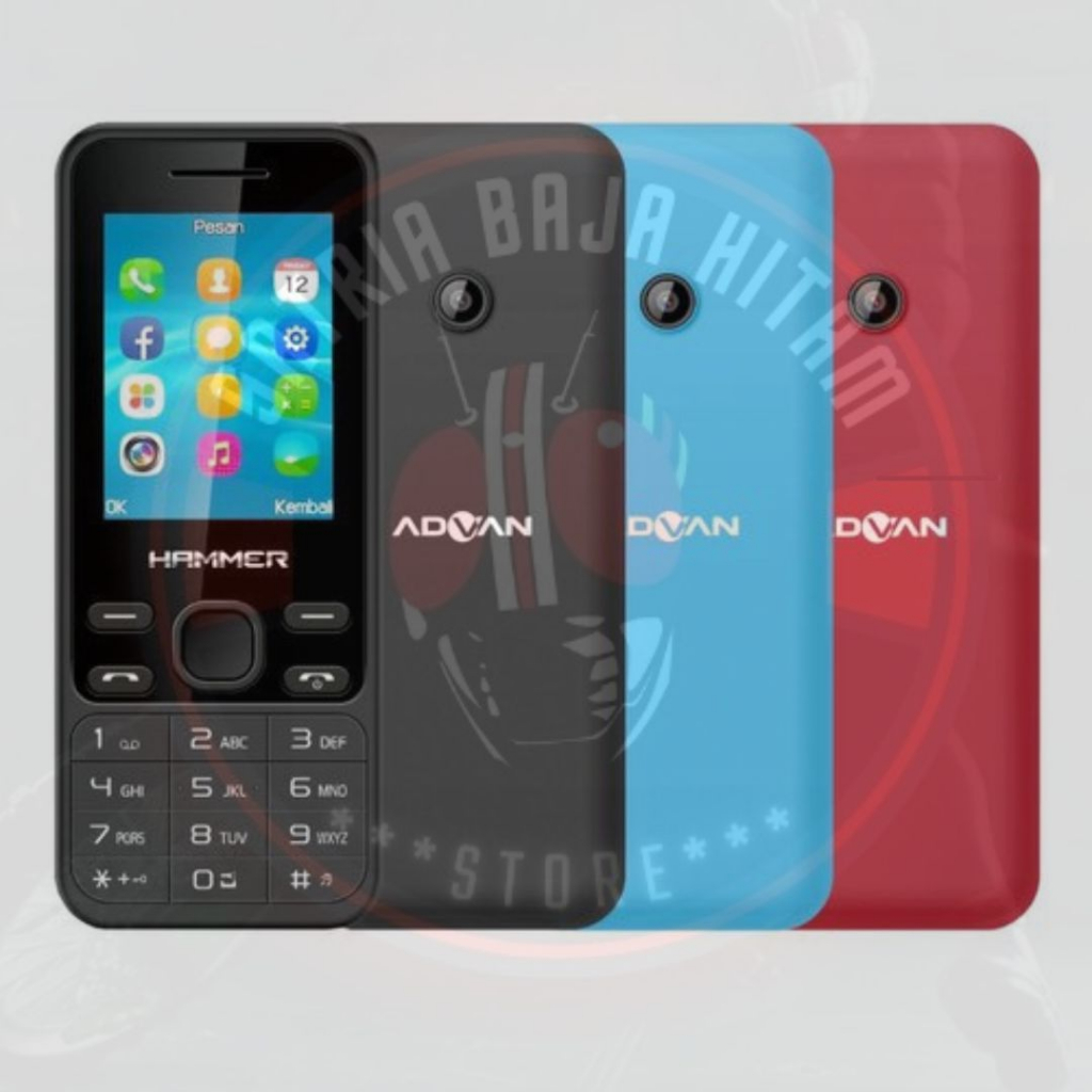 ADVAN HAMMER R6 Feature Phone CandyBar HP Murah Garansi Resmii