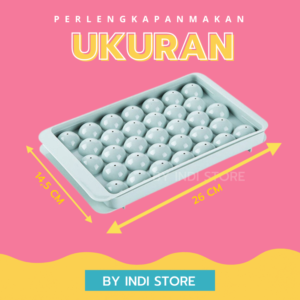 Cetakan Es Batu Bulat 33 Round Ice Cube Tray / Cetakan Jelly Bulat Unik