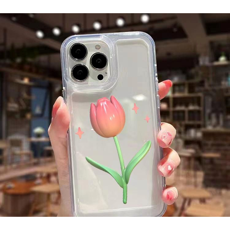 Casing motif flower BB53 for Iphone 6 6s 6g 6+ 6s+ 7 8 7+ 8+ X Xs 11 12 13 14 14+ Plus Pro Max