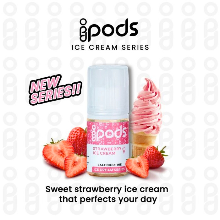 LIQUID 30ML IPODS STRAWBERRY ICE CREAM 30MG / IDPODS