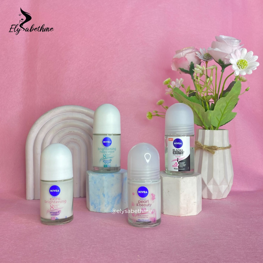 ✿ELYSABETHME✿ 𝓷𝓲𝓿𝓮𝓪 Nivea deodorant rol on anti bau badan biang keringat ketiak putih cerah wangi seharian