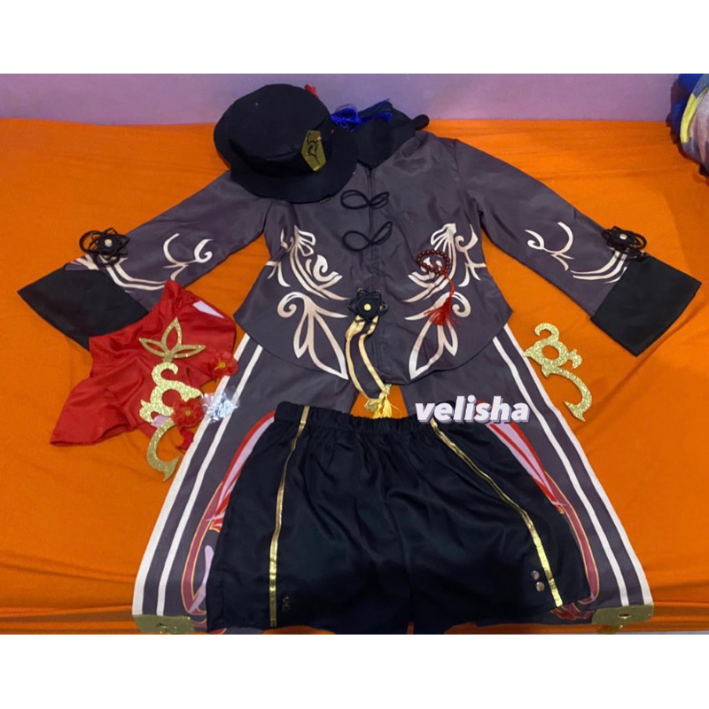 Costume Cosplay Fullset Hu Tao