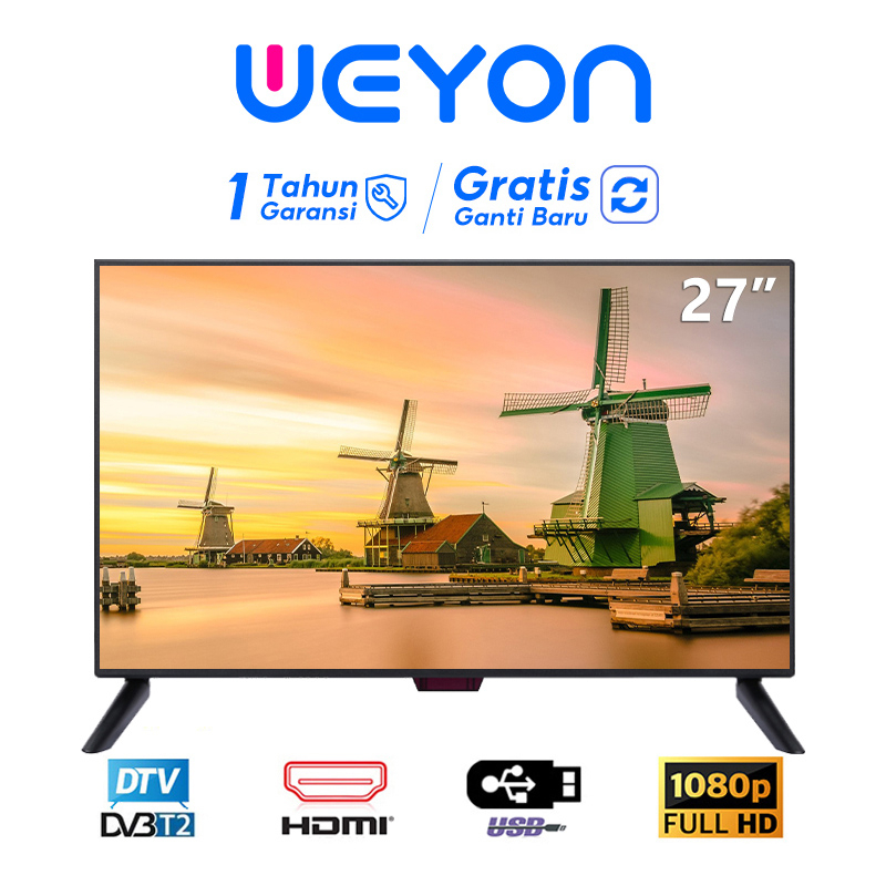 Weyon Digital TV Weyon TV Digital 27 Inch 27inch TV LED FHD ORIGINAL GARANSI RESMI [ LAYAR 27 INCH |