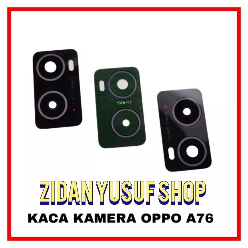 KACA KAMERA LENSA CAMERA BELAKANG OPPO A76 ORIGINAL