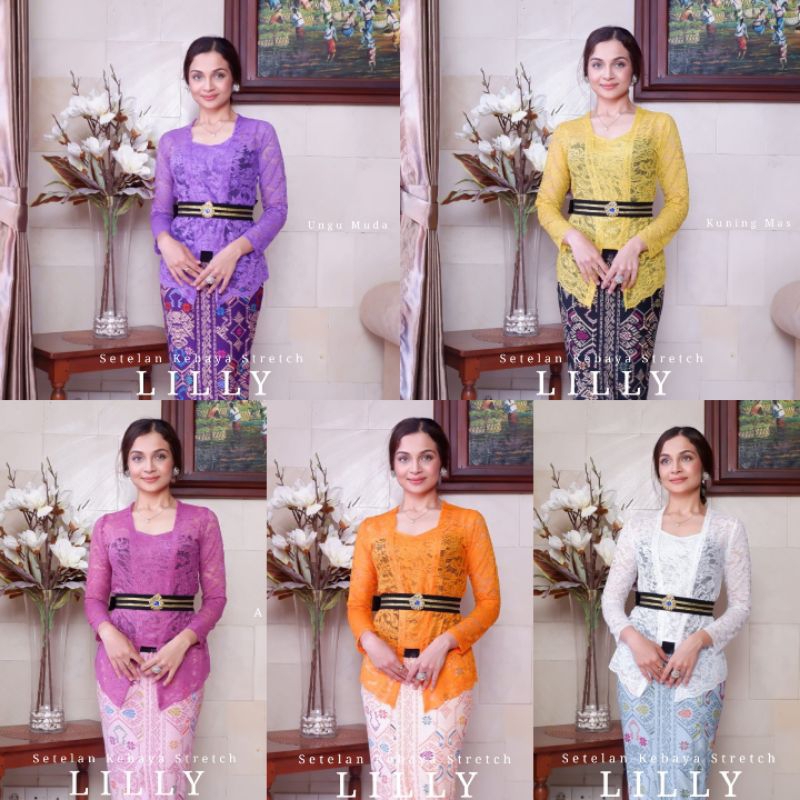 Kebaya Brokat Lengan Panjang Lilly