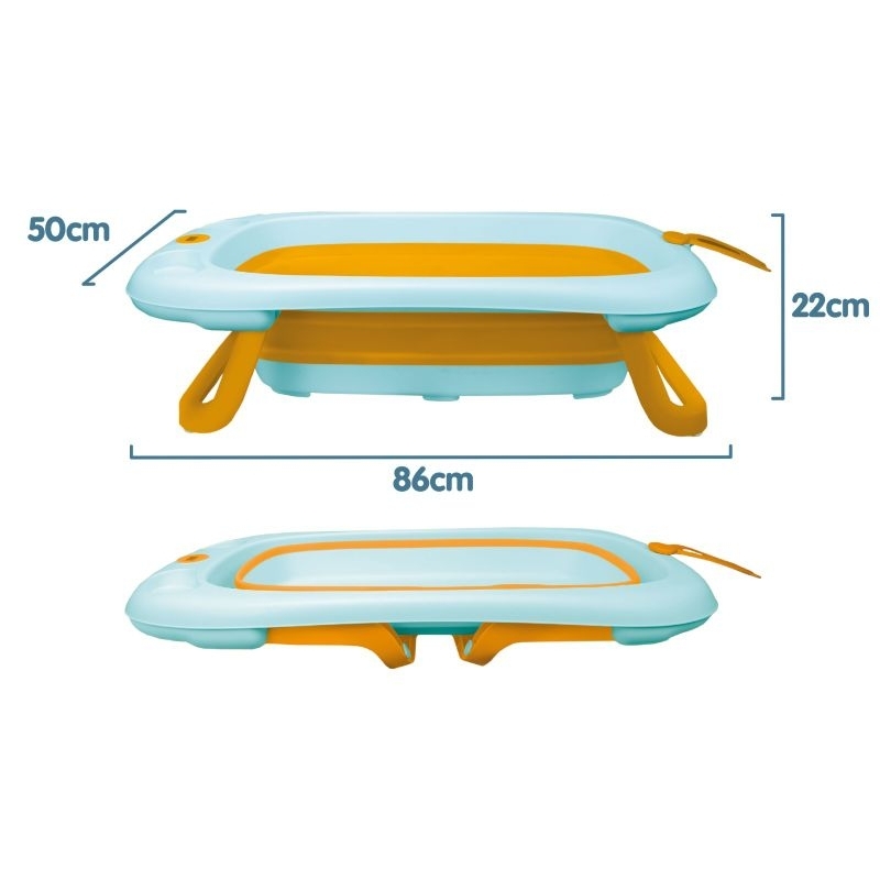 BT012 Baby Safe Folding Baby Bathtub with Digital Termometer / Bak Mandi Bayi Lipat Babysafe