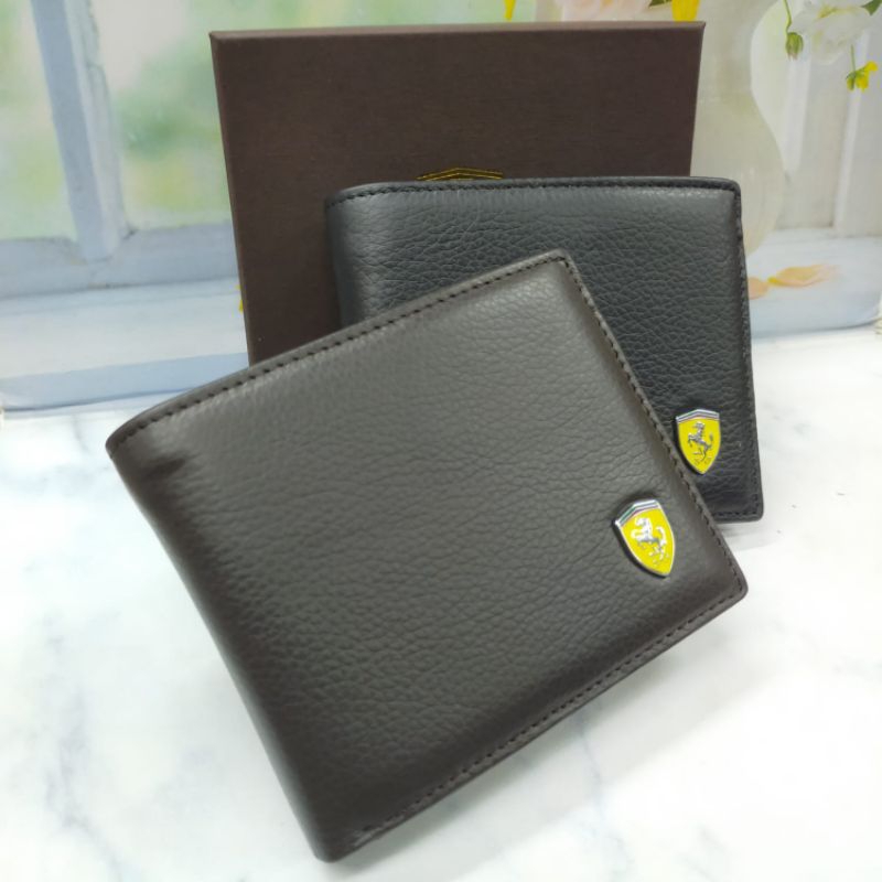 Dompet pria kulit asli import dompet lipat laki laki kulit