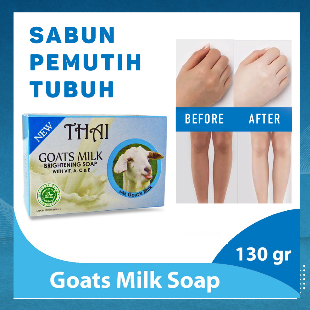 THAI Goats Milk Soap 50gr - sabun thai withening