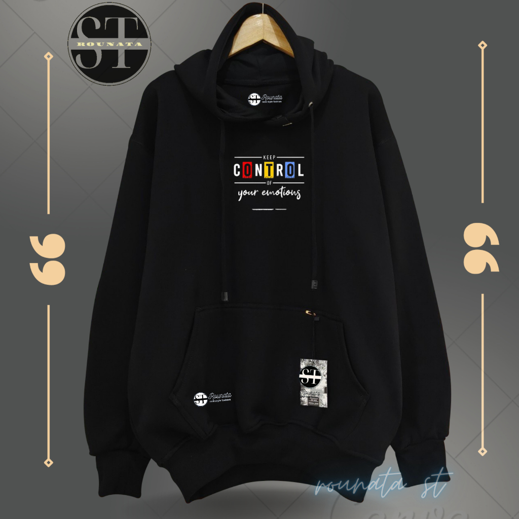 sweater hoodie pria distro asthentic warna hitam siwiter hodie cowok cewek couple pasangan oversize 