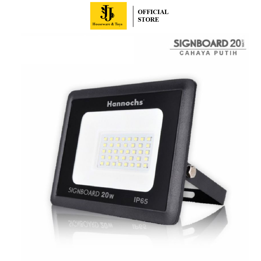 JJ Houseware & Toys-Hannochs Signboard Led 20 Watt Putih dan Kuning