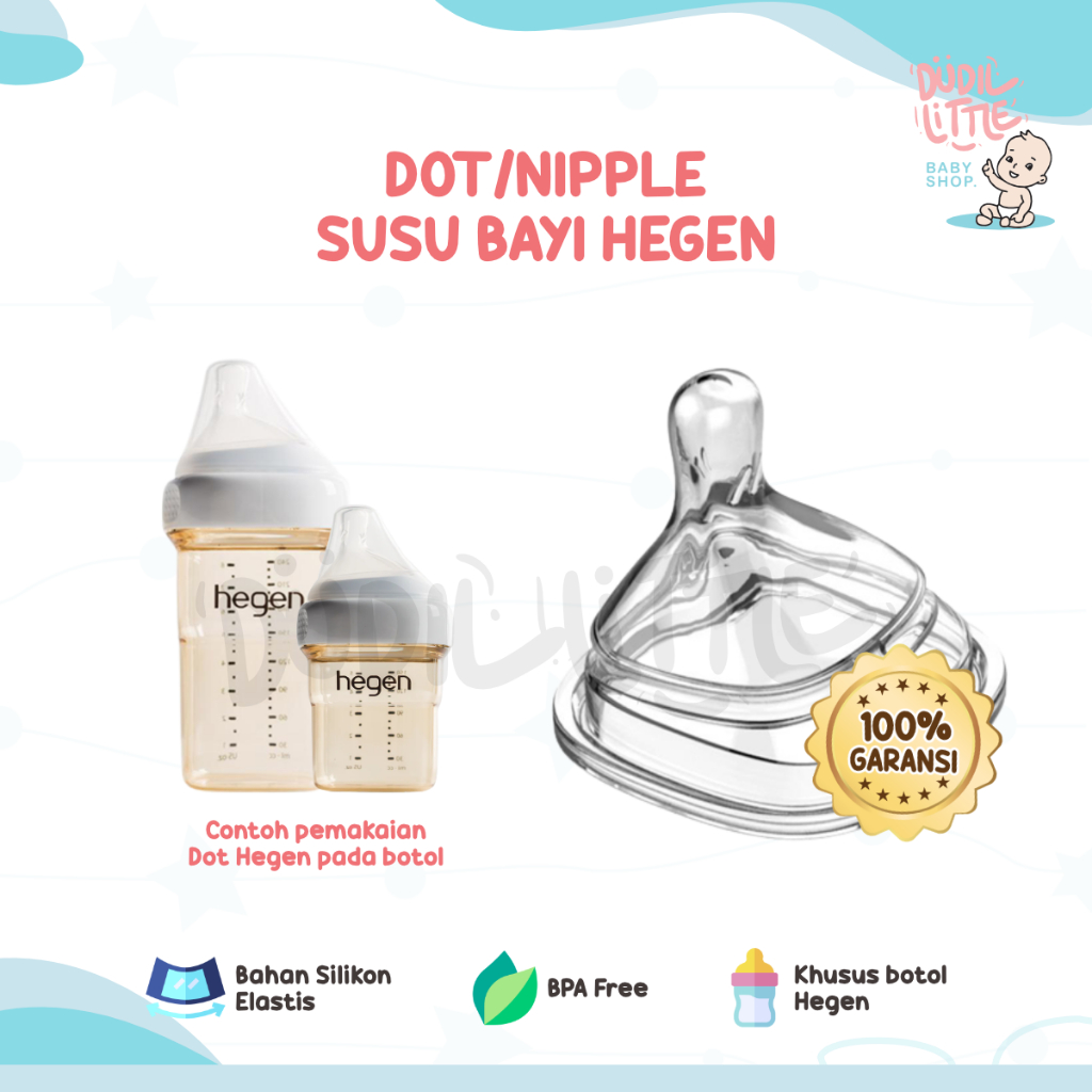 Dot Hegen Nipple botol bayi aliran cepat antikolik BPA Free