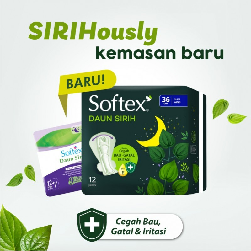 SOFTEX DAUN SIRIH SLIM WING / NON WING