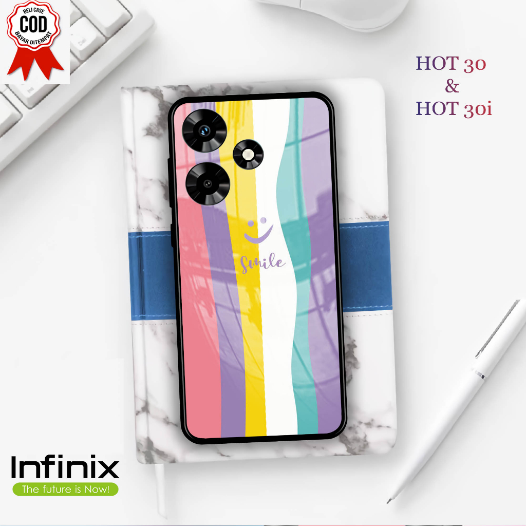 Softcase Kaca INFINIX HOT 30 &amp; 30i  - Case Handphone INFINIX HOT 30 &amp; 30i [T24]
