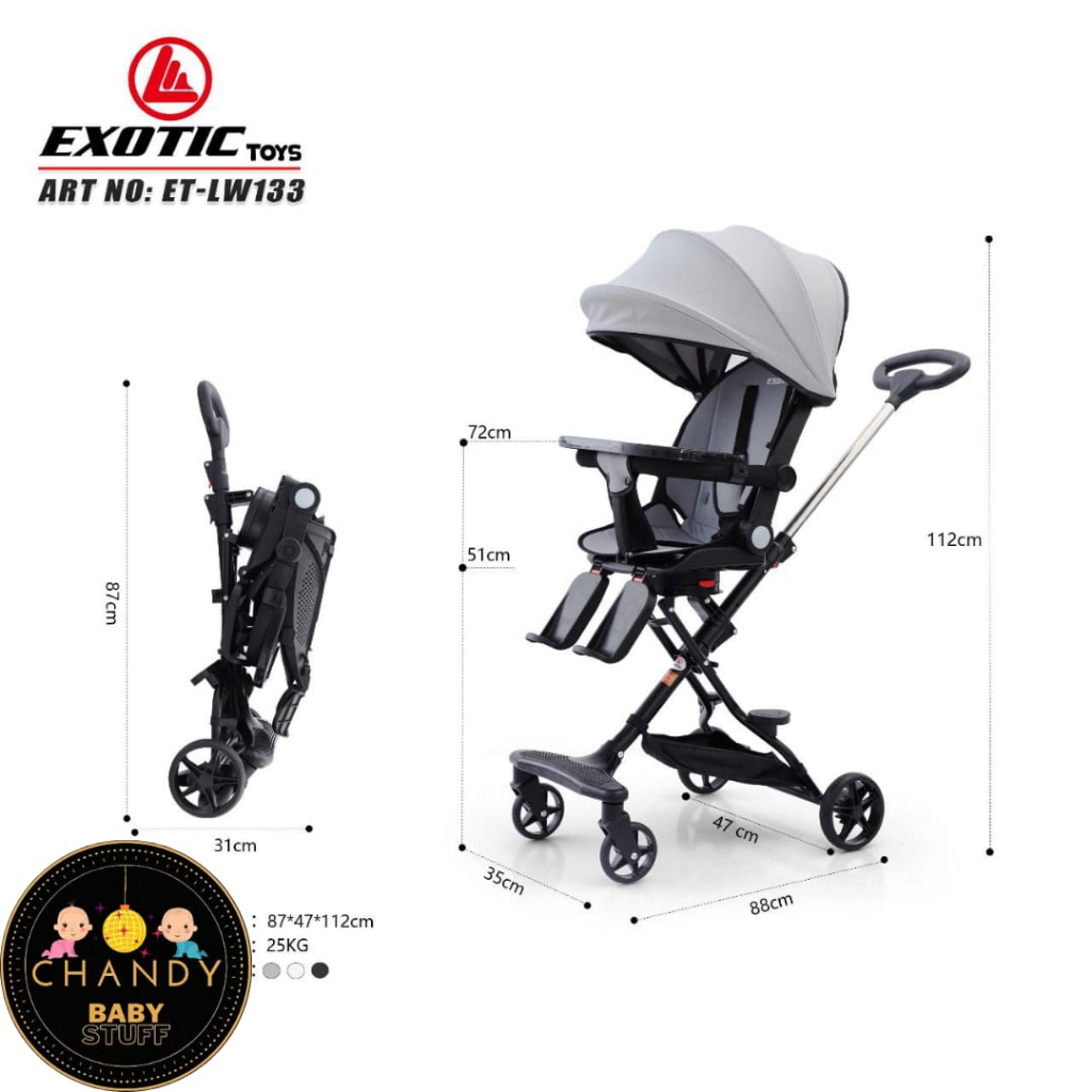 MAGIC STROLLER EXOTIC LW 133 BISA 3 POSISI ADA TRAY