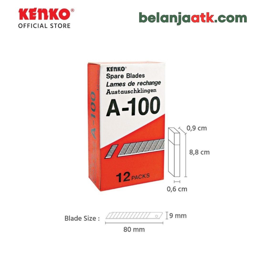 

Isi Cutter Kenko Kecil Refill Pisau Cutter A-100 A100 Kater Kecil MURAH
