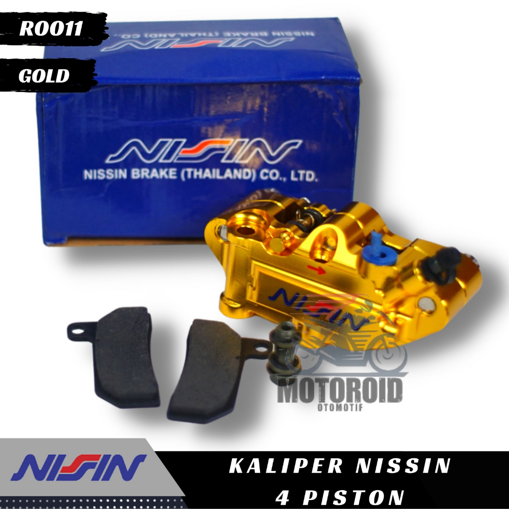 Kaliper 4Piston Model Pala Babi Nizsin Caliper 4 Piston Right Universal Monoblok CNC Kanan