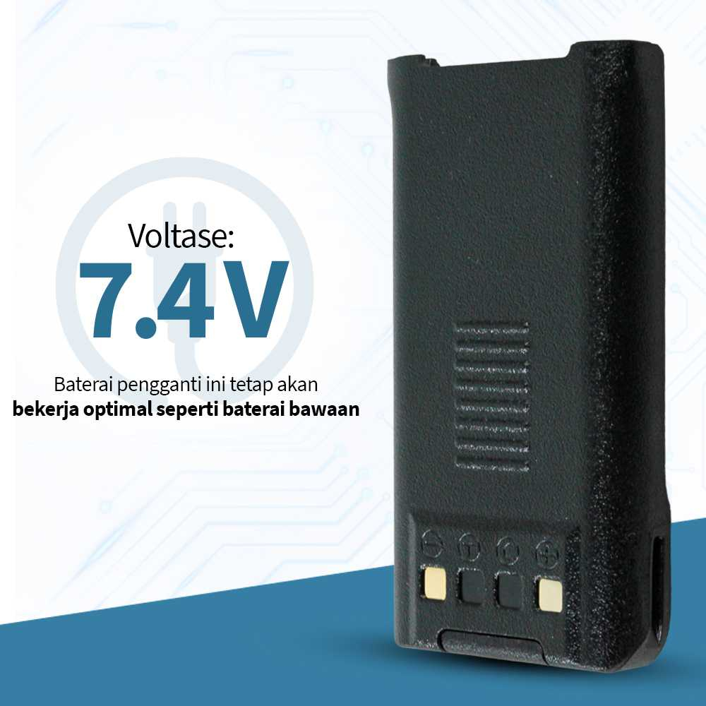 Baterai Walkie Talkie BF-A58 2800 mAh Batrai Pengganti Walki Talki Kapasitas Besar Batre Cadangan Berkualitas