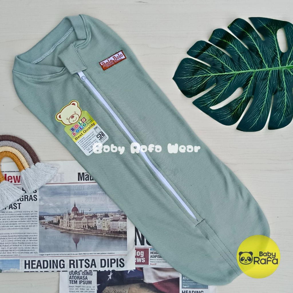 Serian Hijau - 3 pcs Bedong INSTAN RESLETING HIJAU SERIES merk SNI Bolo - Bolo / Bedong Bayi INSTAN Serian Hijau