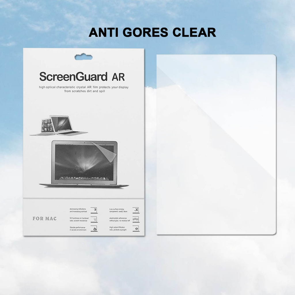 Anti Gores Pelindung Layar Screen Guard Anti Radiasi Protector Transparan Clear HD MacBook New Air Pro Retina 12 13 13.3 14 15 16 2017 2018 2019 2020 2021 A1932 A2179 A2337 A2681 A1706 A1708 A1989 A2159 A2251 A2289 A2338