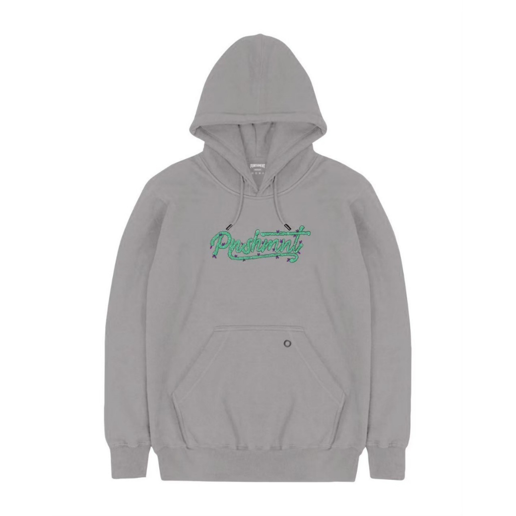 POSEIDON - Jaket Sweater Hoodie PUNISHMENT LEAF GREEN FLOWER M - XXL Pria Wanita Premium