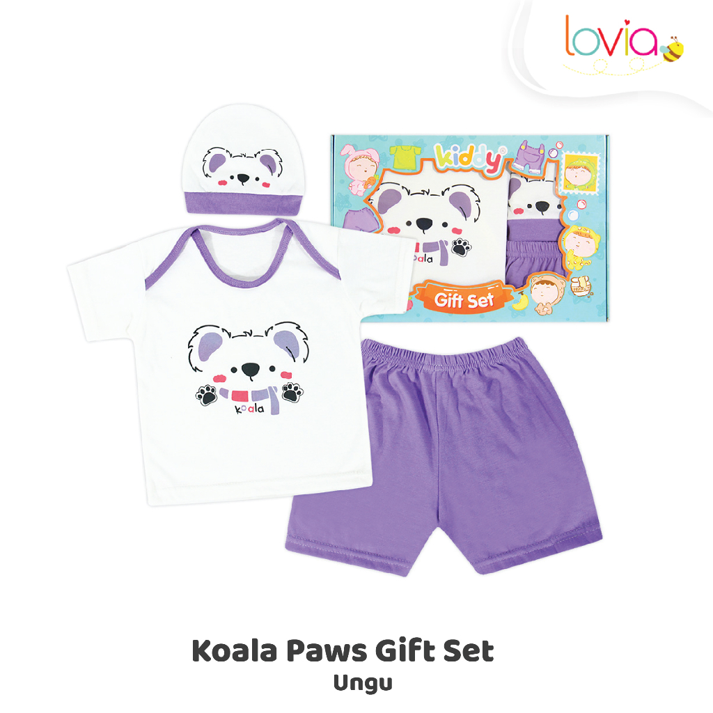 Kiddy Baju Set Bayi  - Pakaian Bayi Setelan - Gift set Koala Paws / 16005