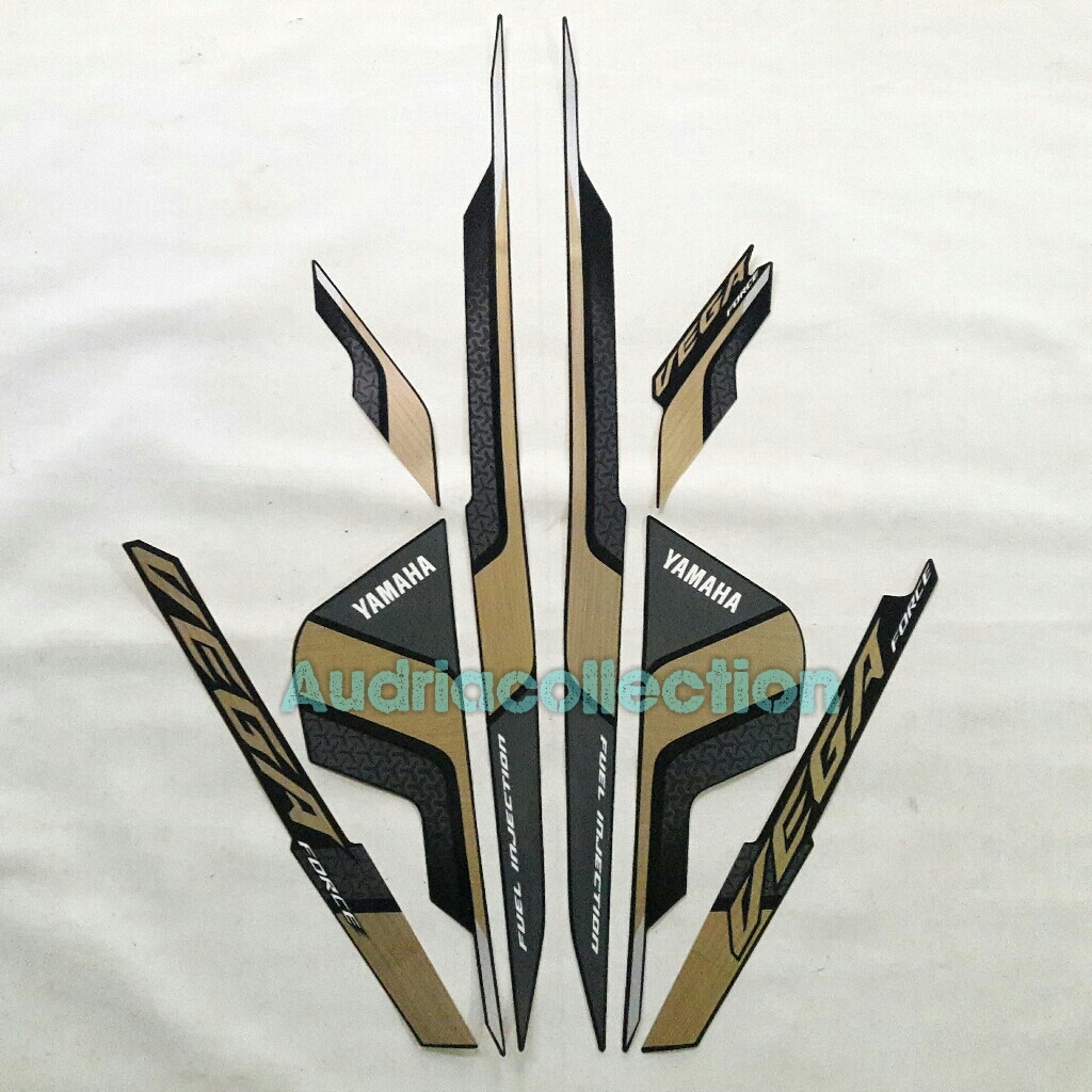 Stiker Striping Motor Yamaha Vega Force 2021 full hitam