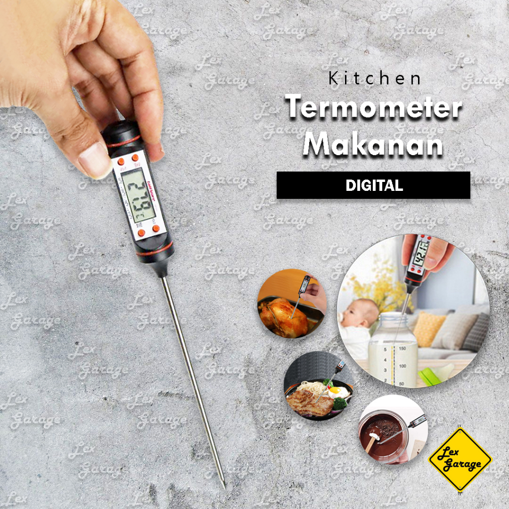 Termometer Masak Kopi Makanan Digital Thermometer Minyak Daging Air