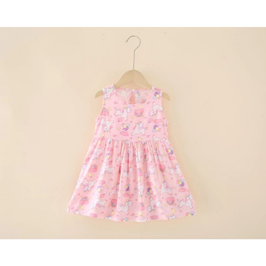 UNIKID DRESS KUTUNG KOREA BAYI DAN ANAK PEREMPUAN BAHAN KATUN IMPORT