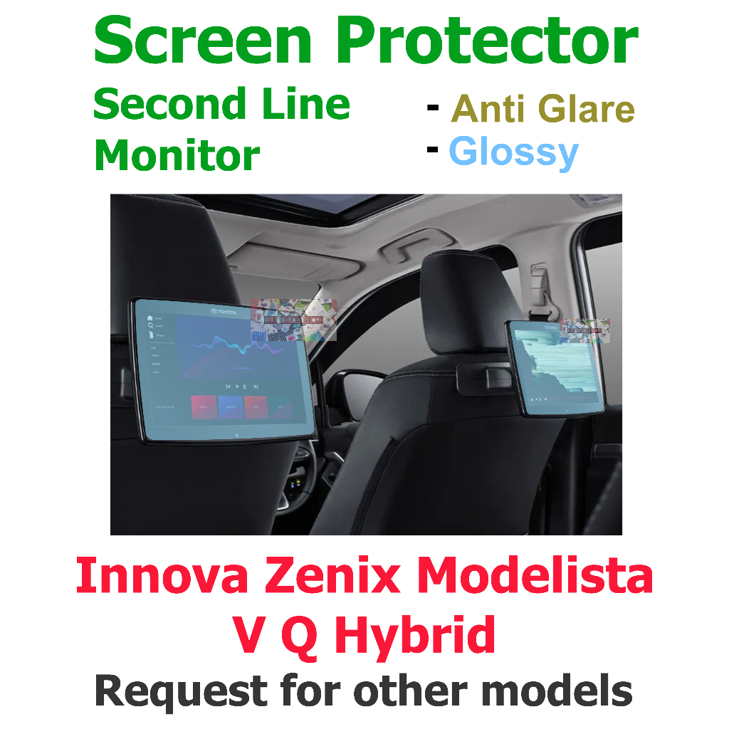 Innova Zenix Modellista Q V Hybrid Second Line Monitor Screen Guard Toyota Kijang