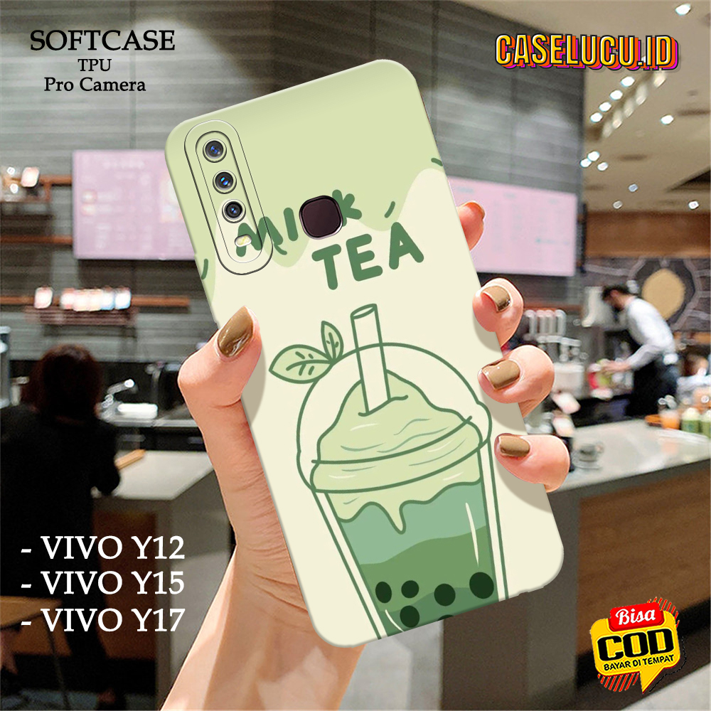 Casing Hp Vivo Y12 / Y15 / Y17 Terbaru - Fashion Case Boba - Case Vivo Y12 / Y15 / Y17 - Soft Case H