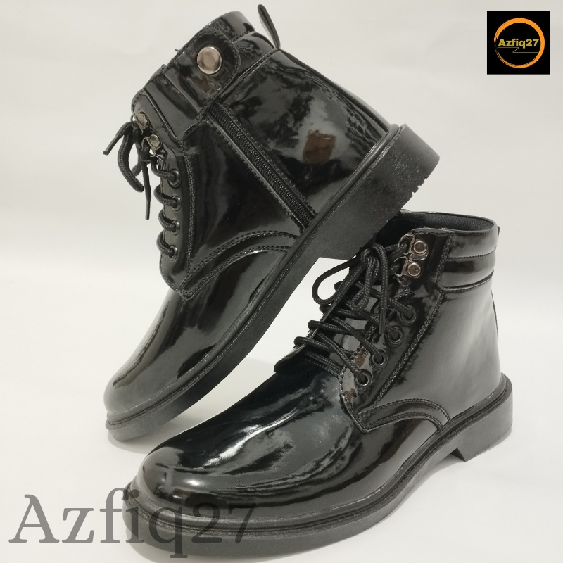 Sepatu Pdh Tni Polri Security Original Mengkilap Formal Terbaru Merk Azfiq27 #2