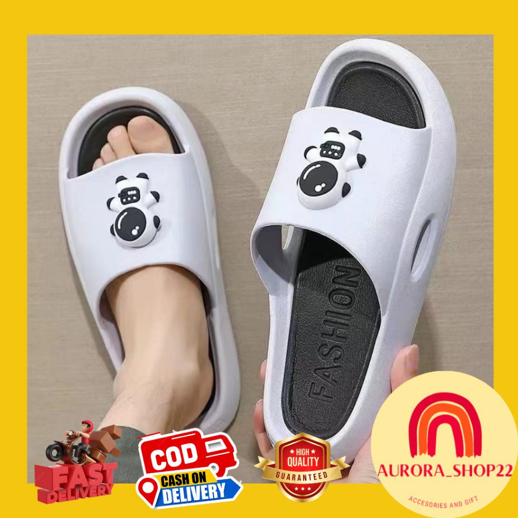 [COD] SANDAL SELOP IMPORT MOTIF ASTRONOT CUTE ALA KOREA SANDAL SLIP ON UNISEX PRIA WANITA JUMBO SIZE SANDAL JELLY IMPORT COUPLE