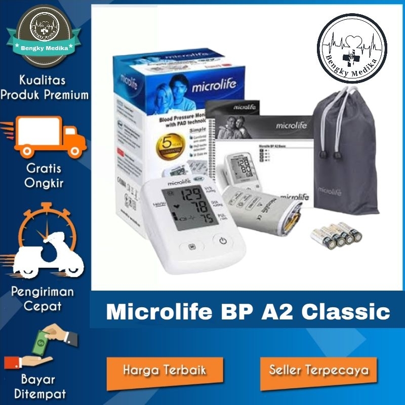 Tensimeter Digital Microlife A2 Classic   Blood Pressure Monitor Microlife - BP A2 CLASSIC  Tensi Di