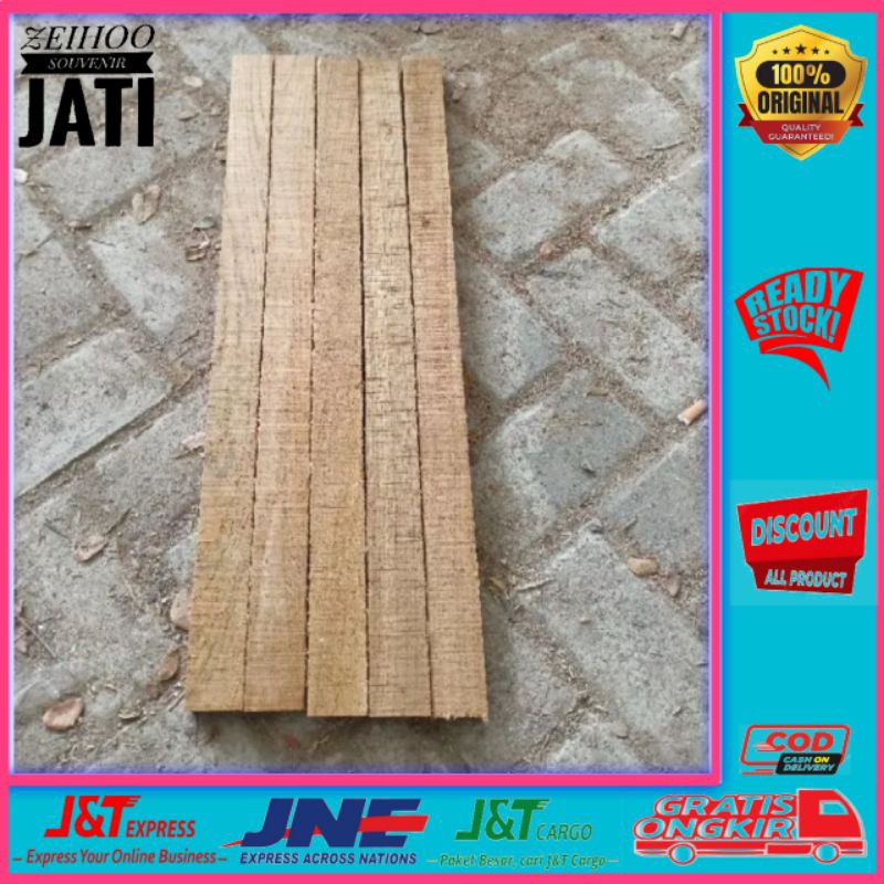 Papan Balok Kaso Kayu Jati Perhutani  5x5x100